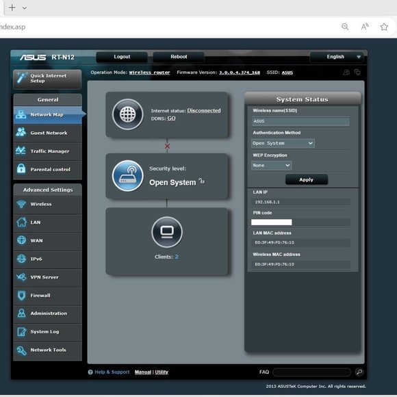 ASUS Wireless N300 3-in-1 Router/AP/Range Extender | RT-N12 | H/W Ver D1 - Picture 9 of 15